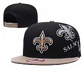 Saints Team Logo Black Adjustable Hat GS (1),baseball caps,new era cap wholesale,wholesale hats